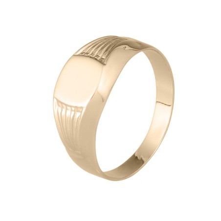 9K Gold Pinky Signet Ring