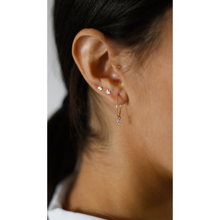 Piercing Circonita en Oro de 9K