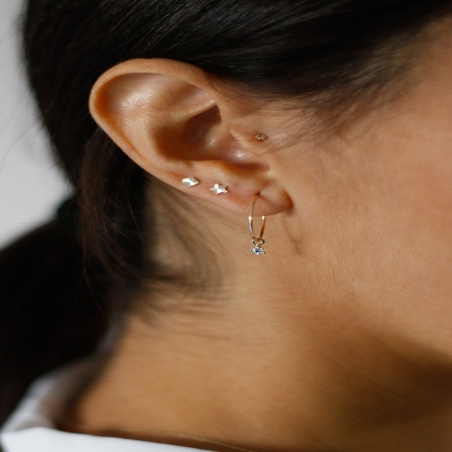 9K Gold Zirconia Piercing