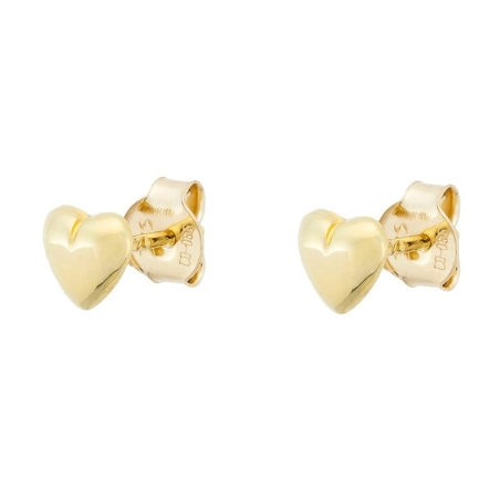 Heart Earrings in 9K Gold