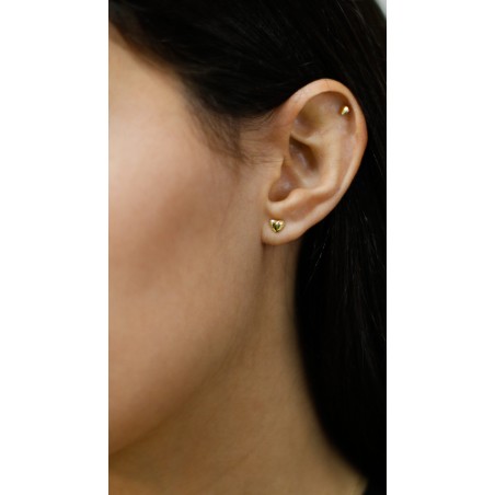 Heart Piercing in 9K Gold