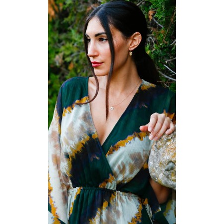 Pendientes Aro Hoja de Adán en Oro de 9K