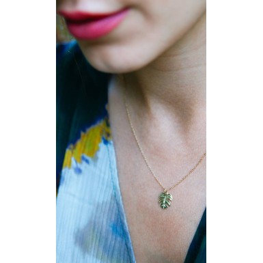 Adam's Leaf Pendant in 9K Gold 2