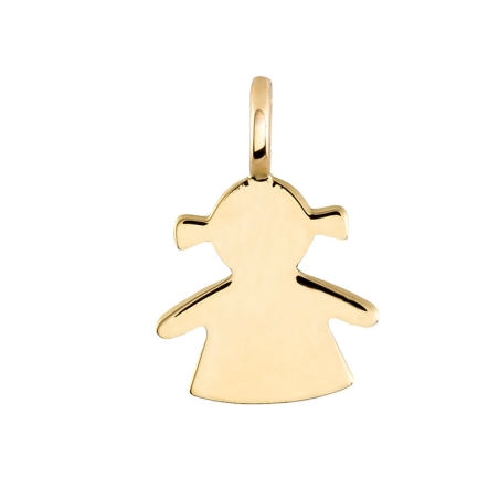 Girl Pendant in 9K Gold