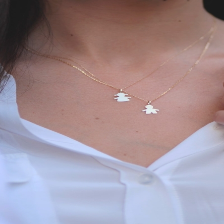 Girl Pendant in 9K Gold