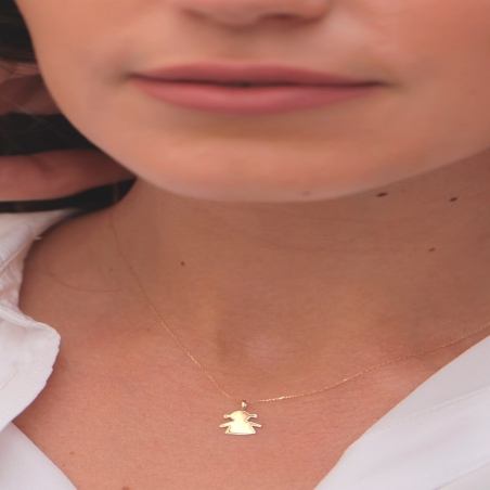 Girl Pendant in 9K Gold