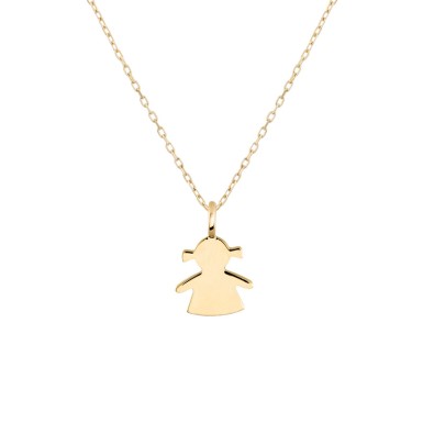 Girl Necklace in 9K Gold