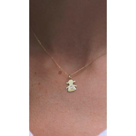 Girl Necklace in 9K Gold