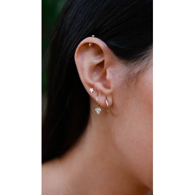 Small Hoop Earrings in 9K Gold 2