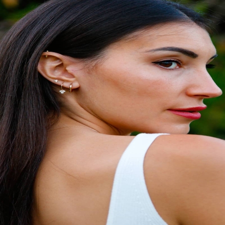 Small Hoop Earrings in 9K Gold