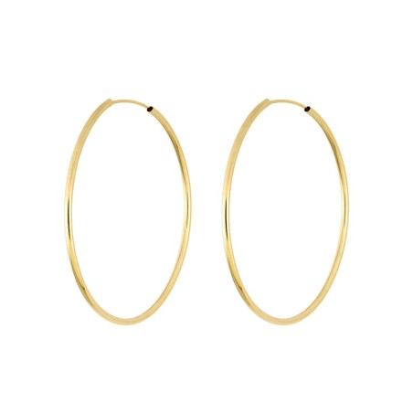 Large Hoop Earrings in 9K Gold
