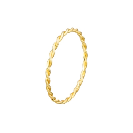 9K Gold Braided Thread Ring