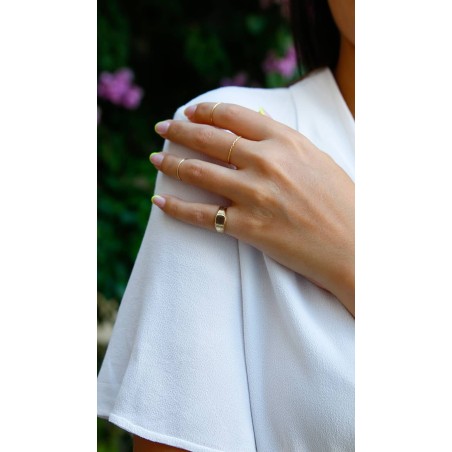 9K Gold Half Finger Ring