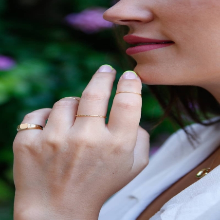 Anillo Mitad Dedo Oro 9K