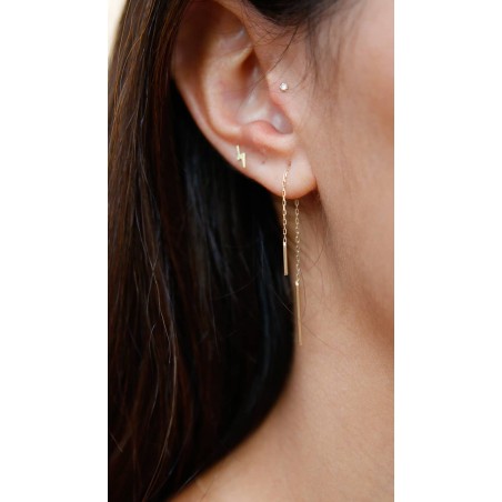 Pendientes Cadena en Oro de 9K