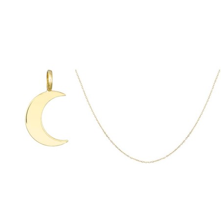 Colgante Luna Oro de 9K