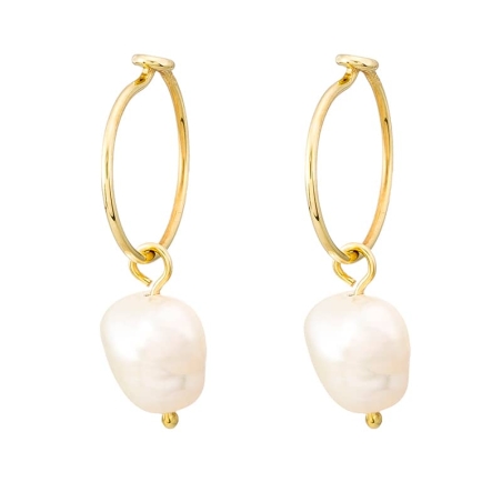 Pendientes Aro con Perla