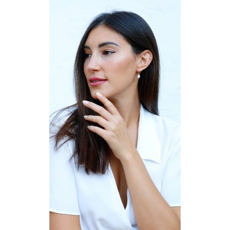 Pendientes Aro con Perla