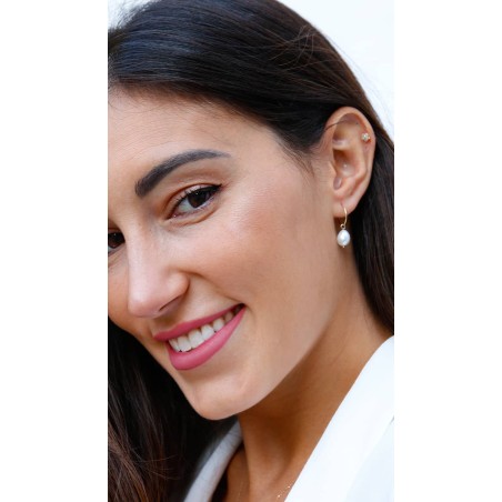 Pendientes Aro con Perla