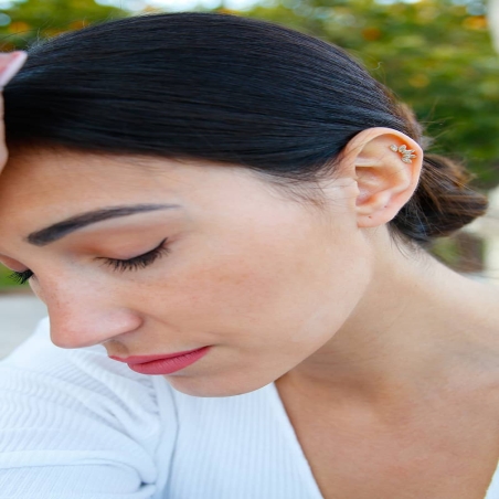 Climbing Zirconia Piercing in 9K Gold