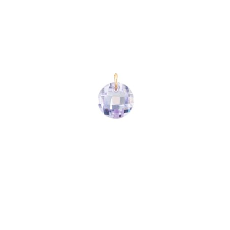 Lilac Zirconia Pendant in 9K Gold
