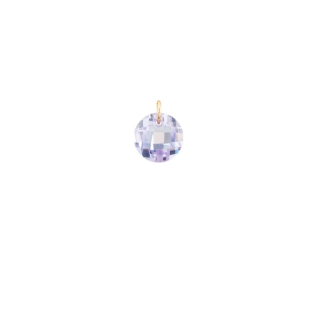 Lilac Zirconia Pendant in 9K Gold