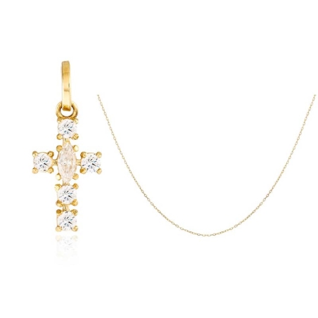 Gold Cross Ball Pendant (copia)