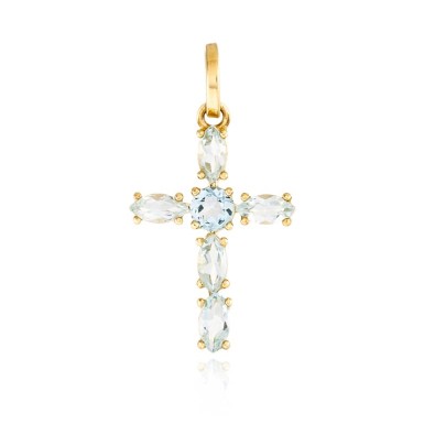 Gold Cross Ball Pendant (copia) (copia)