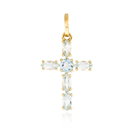 Gold Cross Ball Pendant (copia) (copia)