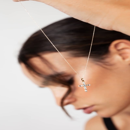 Gold Cross Ball Pendant (copia) (copia)