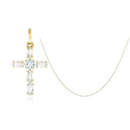 Gold Cross Ball Pendant (copia) (copia)