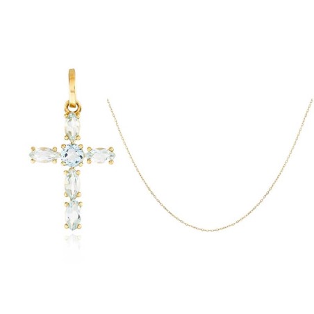 Gold Cross Ball Pendant (copia) (copia)