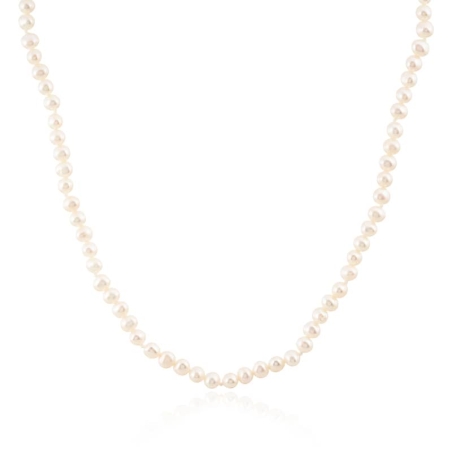 Collar de Perlas Naturales en Oro de 9K