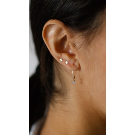 Piercing en Oro de 9K Estrella Mateada