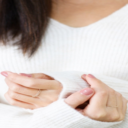 Anillo de Oro Bolitas