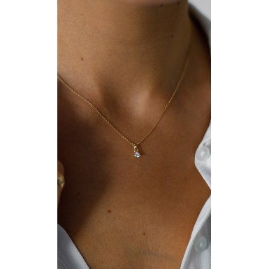 Colgante de Oro con Circonita 2